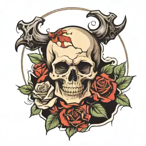 Skull And Roses