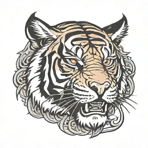 Traditional Tiger Head