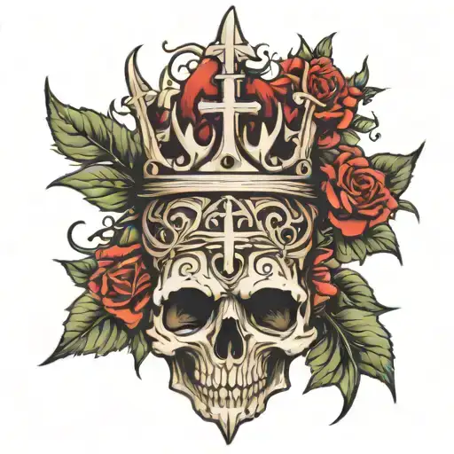 Thorn Crown With Cross