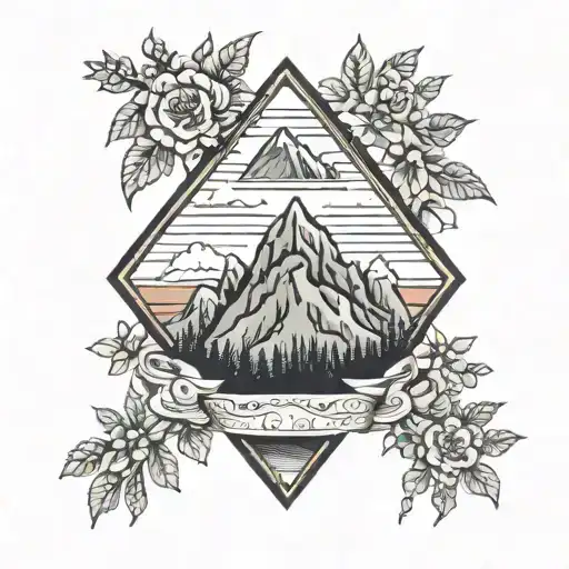 Mountains And Diamond Stone