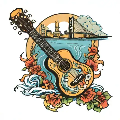 Bosphorus And Guitar Merging