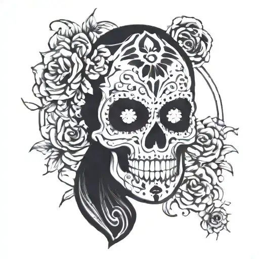 Sugar Skull That Looks Like Papa Emeritus I