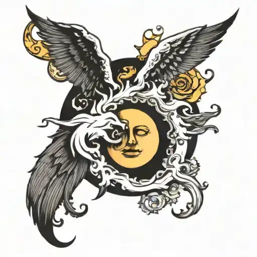 The Sun And The Moon In One Guise