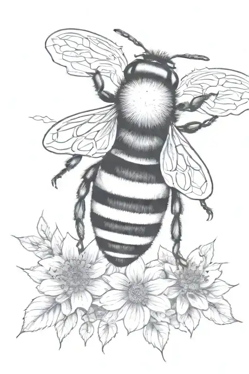 A Bumble Bee Surrounded By Intricate Coloring Craft Patterns And Bee Hive