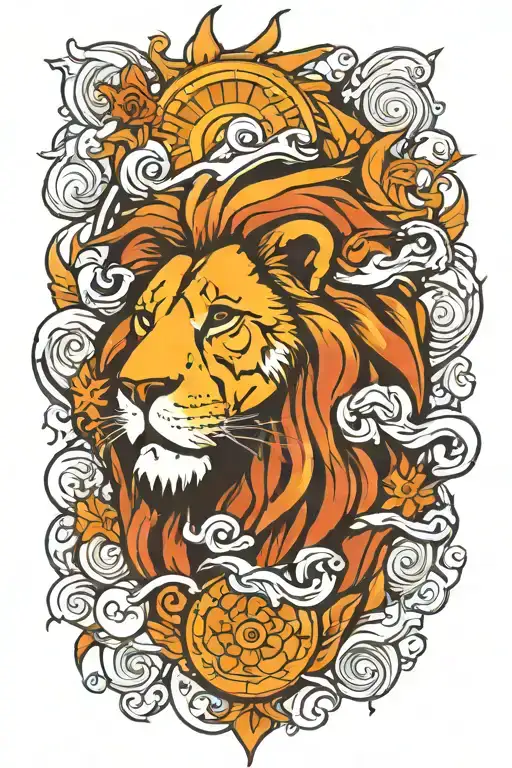 Lion And Sun