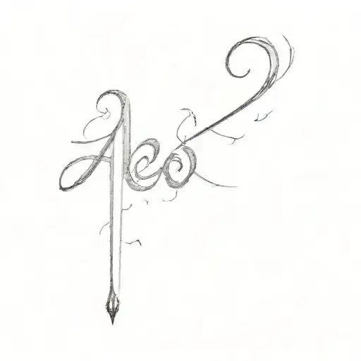 A Hindi Calligraphy Characters Representing Love Letter Written