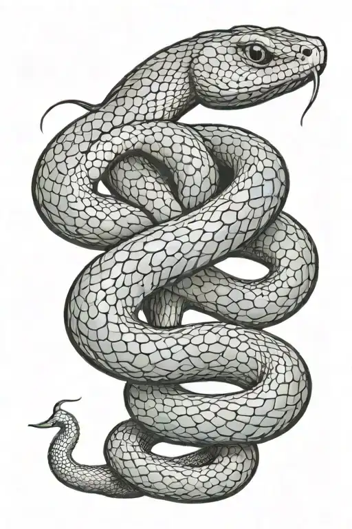 Snake Coiled Realistic