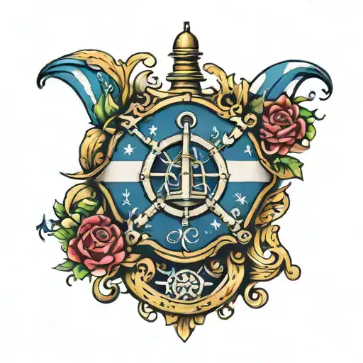 Dive Flag With Nautical