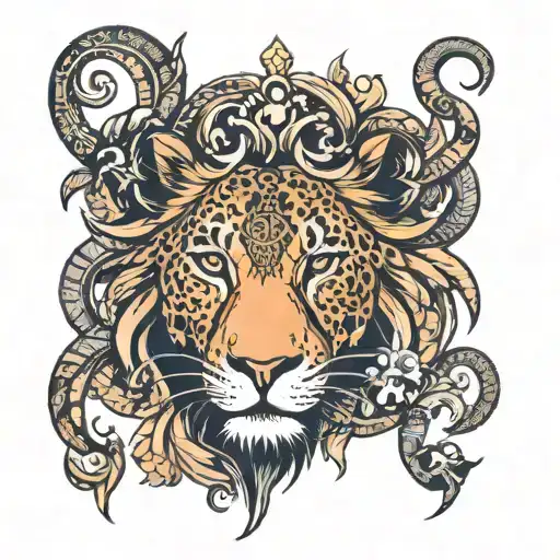 Can You Help Me To Design A Tattoo With A Leo Sign And A Quote Sarvavyapi Bhavatu In Hindi