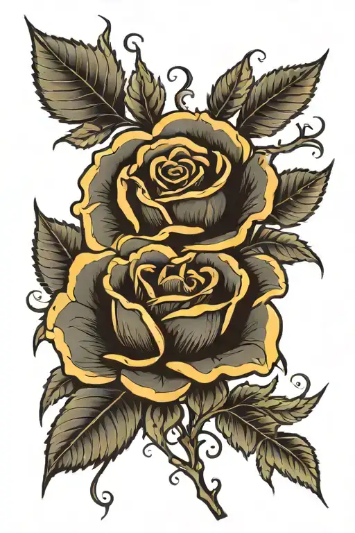 Black Rose With Stem That Says Sunshine