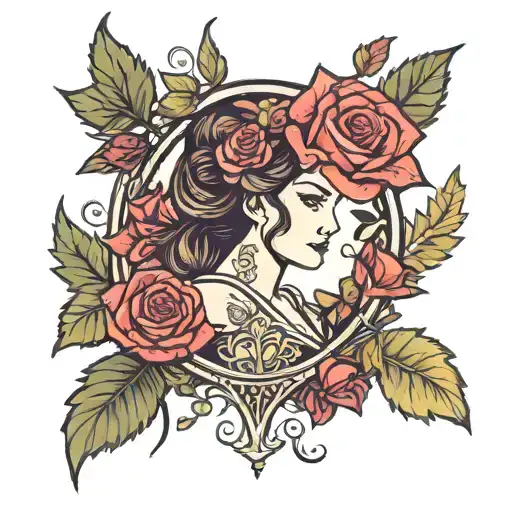 Redwood Trees And Roses And Disney Princess