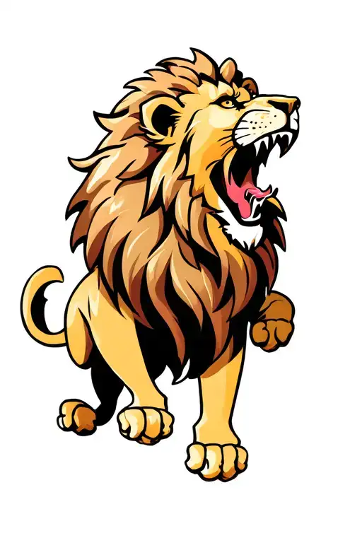 Lion Roaring