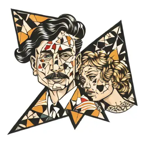 Theo Van Doesburg Tattoos With Triangles Brother And Sister