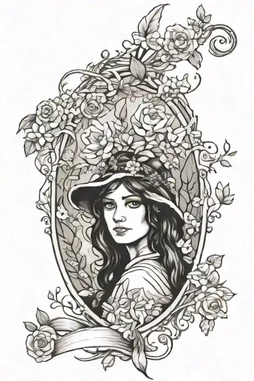 Feminine Dainty Tattoo Of The Shire From Lord Of The Rings