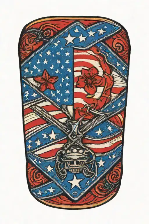 American Flag Wrapped Forearm Band