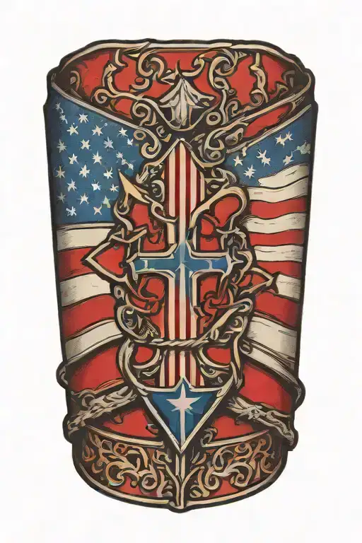 American Flag Wrapped Forearm Band