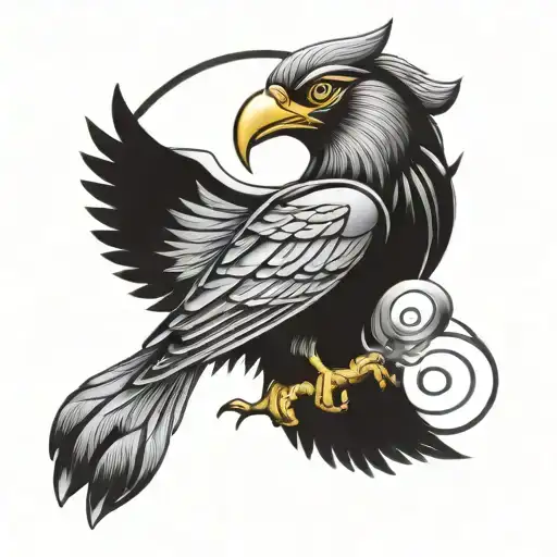 Horus Realism Tattoo Design