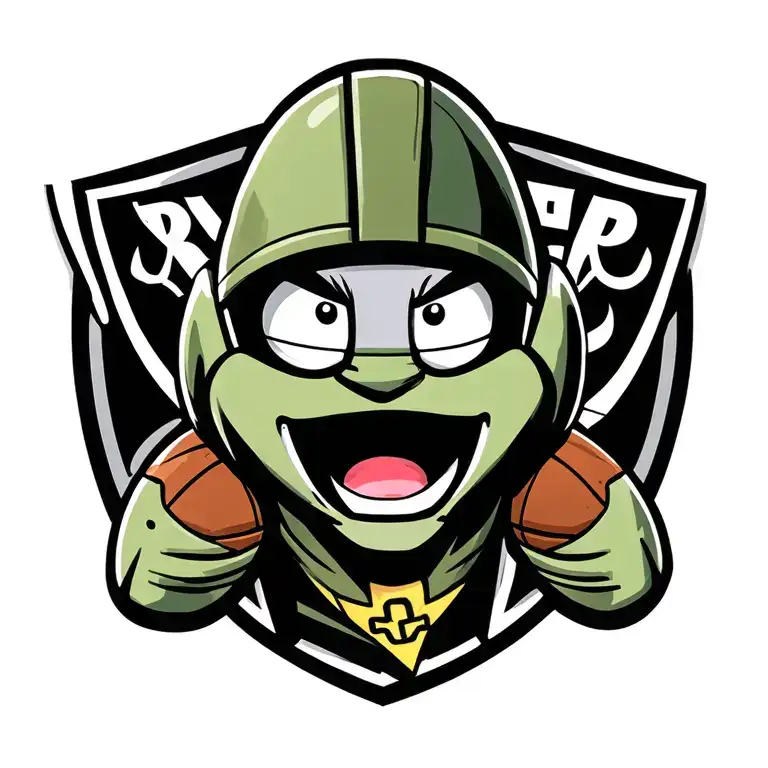 Marvin The Martian Loony Tokns And The Raiders Football