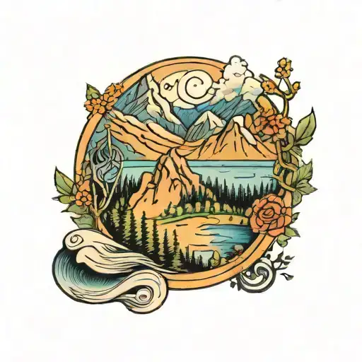 Mountain Tattoo With Numbers 3 30 09