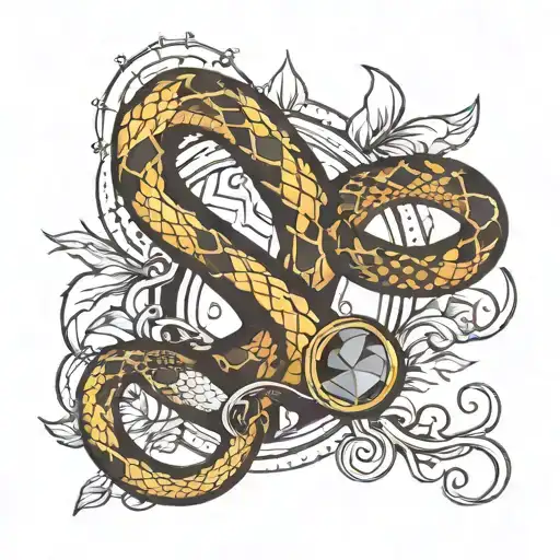 Snake And Broken Mirror