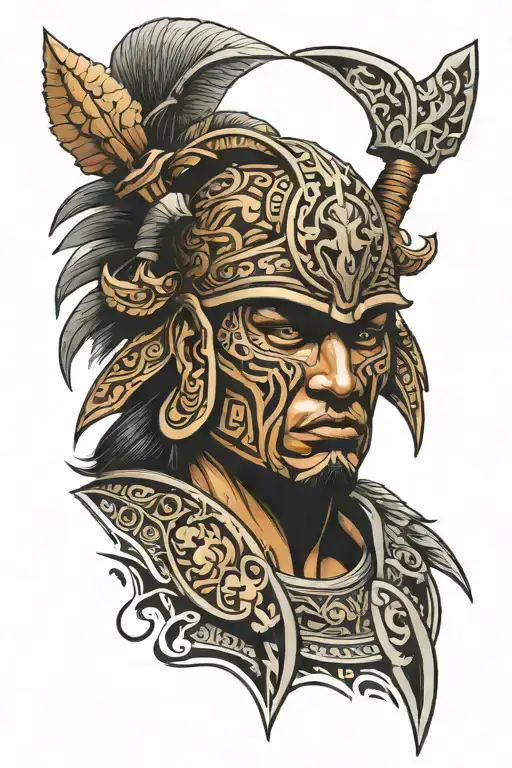 Maori Warrior Ready For War