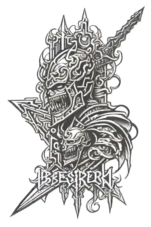 Berserk Logo Tattoo Design