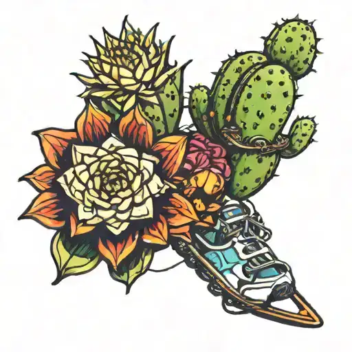 Living Cactus On Ski Resort