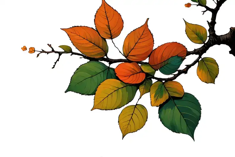 A Tree Branch No Leaves Forming