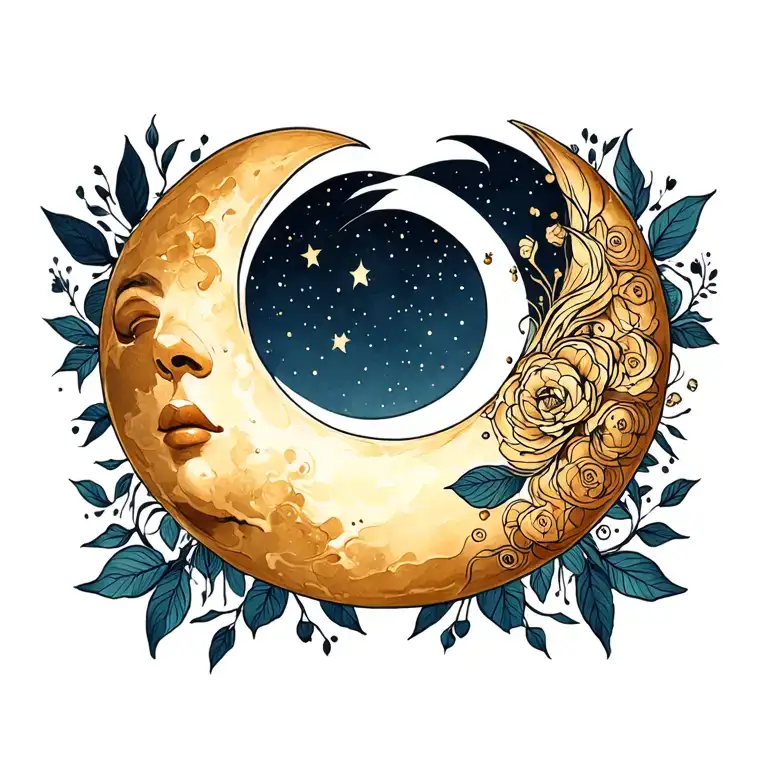 Crescent Moon Facing Up