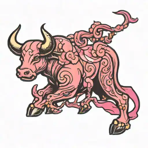 Pink Moon Bull