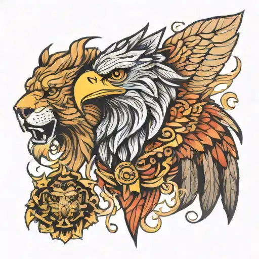 Eagle Lion And Finiks