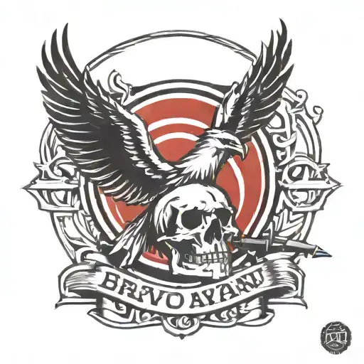 Bravo Company Military Logo Incorporated