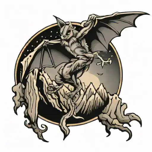 Bat Climbing Mountain