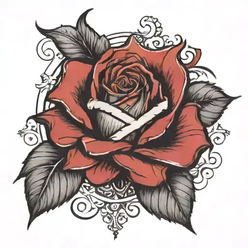 Rose And The Name Ruby Diamond