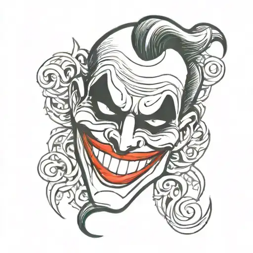 Mask With Joker Smile
