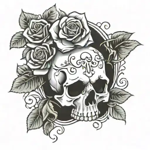 Skull And Roses Chest