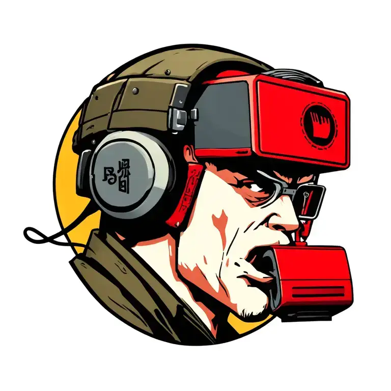 A Yakuza-like Tattoo About The Team Fortress 2 Red Dispenser