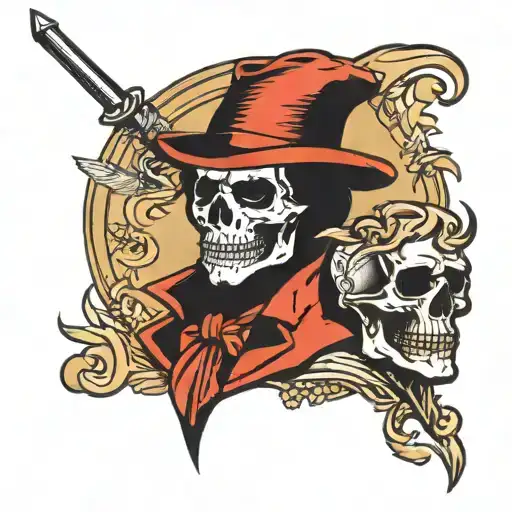 Paul Revere Midnight Ride Skull Face