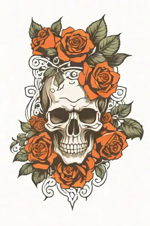 Skull End Roses