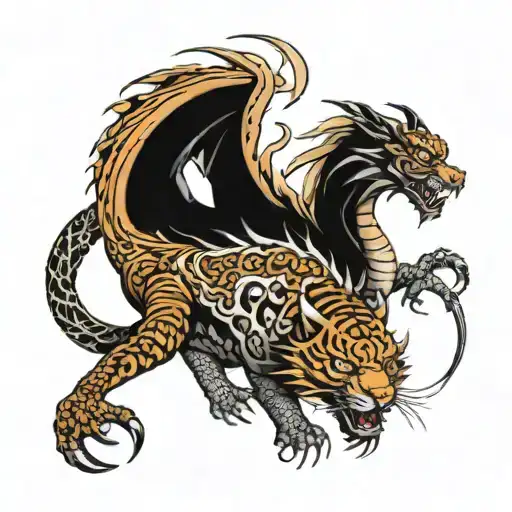 Dragon And Tiger Emerging