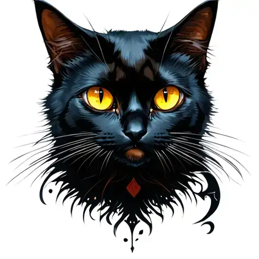 Black Cat Yellow Eyes
