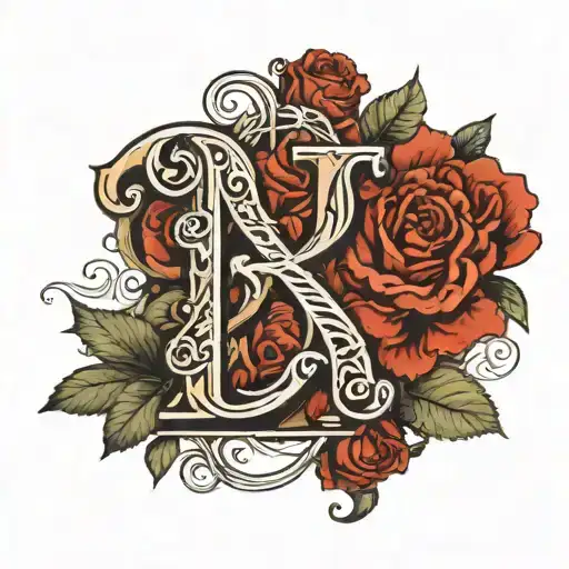 Siva Sanu In Roman Letter Including Love Sign