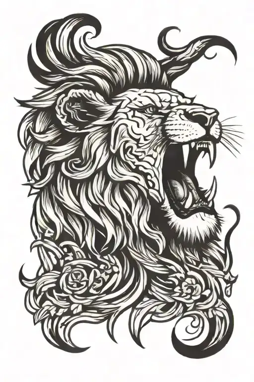 Lion Roaring