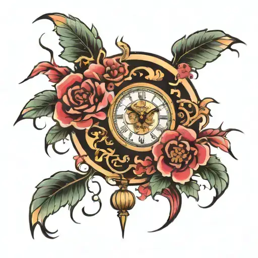 Japanese Clock Surrounded