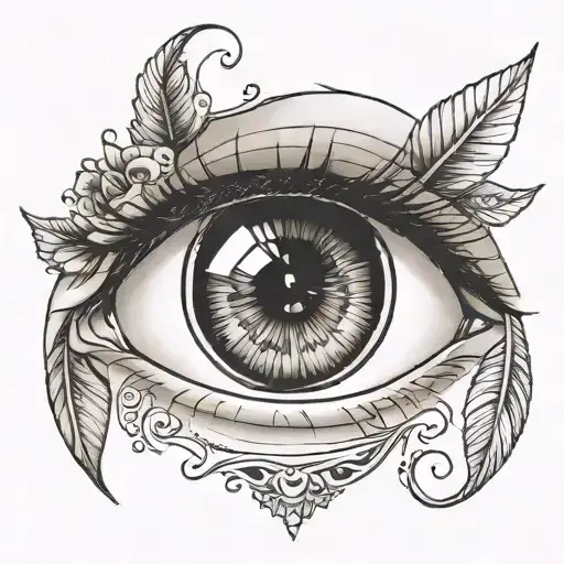 A Beautiful Eye Of A Small Girl