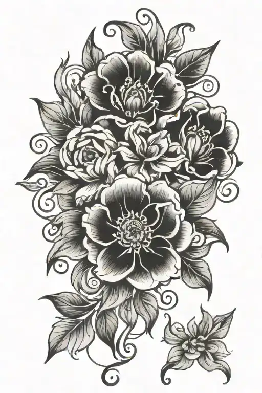Symmetrical Floral Design