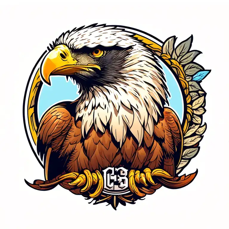Bold Line Eagle