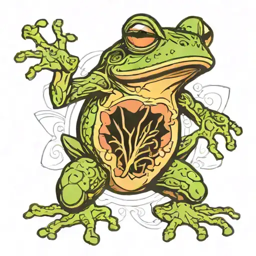 A Pumped-up Frog With A Human Torso