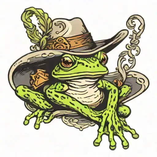 Frog In A Cowboy Hat