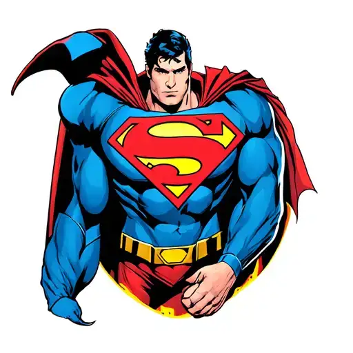 New Superman Logo In American Traditional Style